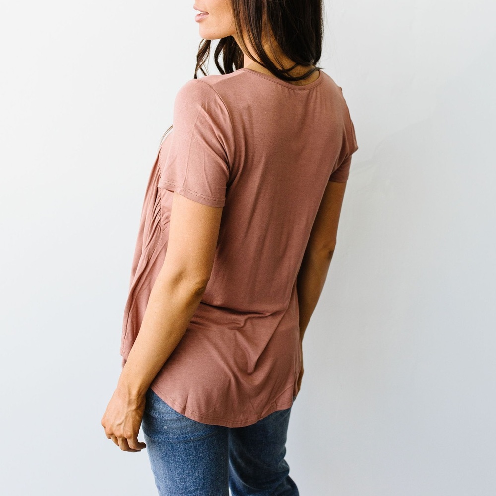 Bamboo Knit Top in Ginger - Picture 8 of 11
